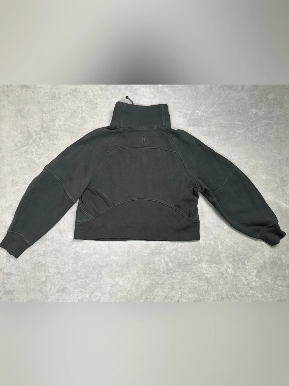 Lululemon Black Scuba Funnel Neck Half Zip Pullover Size XS/S LW3FJ6S